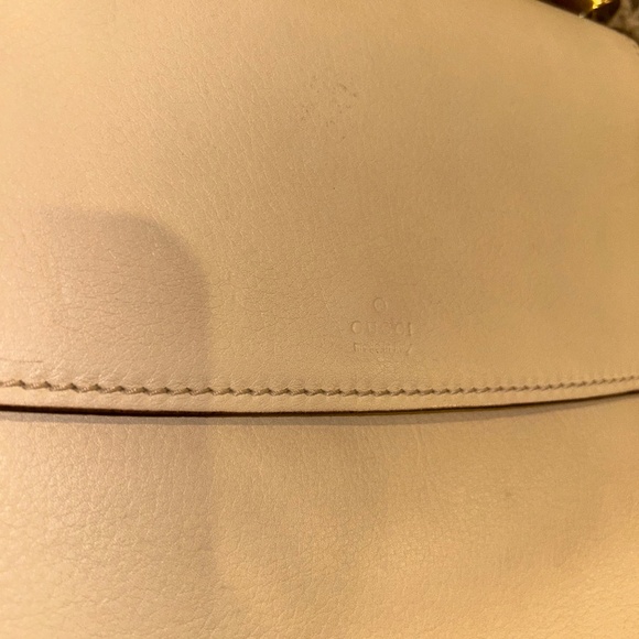 Vintage Gucci Cream Leather Top Handle Shoulder Bag | 90s–Early 2000s - Picture 4 of 16